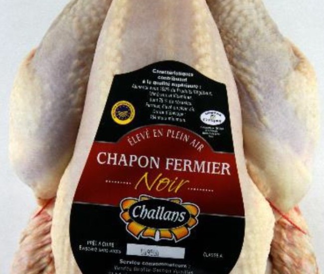 Chapon noir Label Rouge de Challans X1