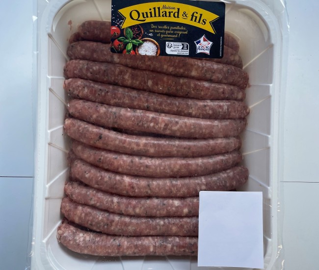 Chipolatas aux herbes 90g x 33