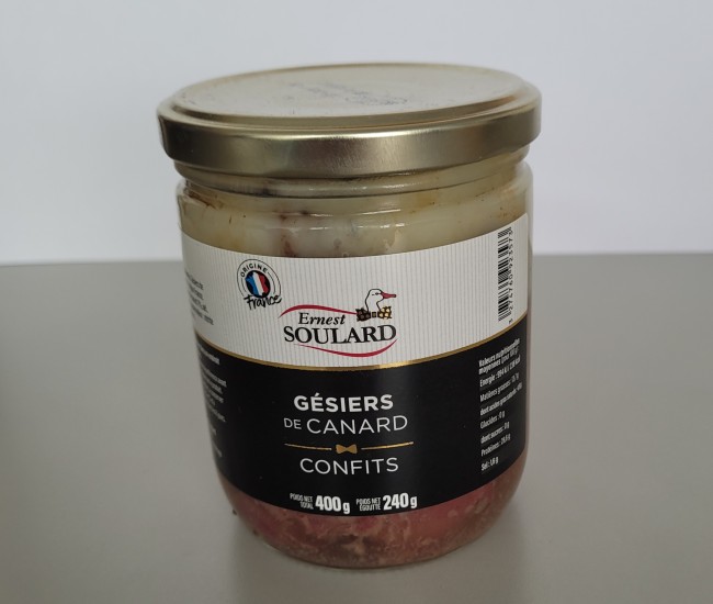 Gésiers de canard Confits 400g