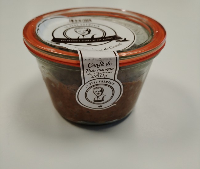 Pâté confit de foie maigre de canard - 250g