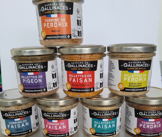 Rillettes de faisan nature 130g