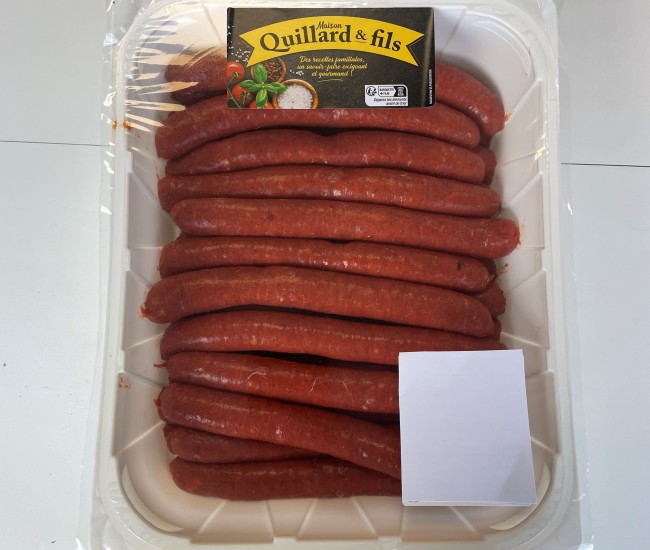 Véritable merguez bœuf/agneau 90g x 33